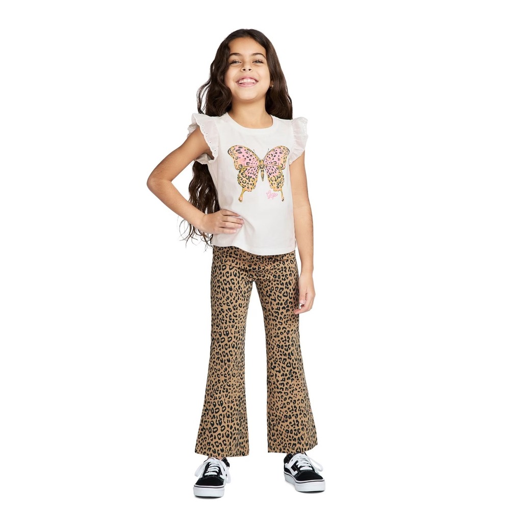 Gap Kids Toddler 2-Piece Set - Leopard Print Butterfly - 3T